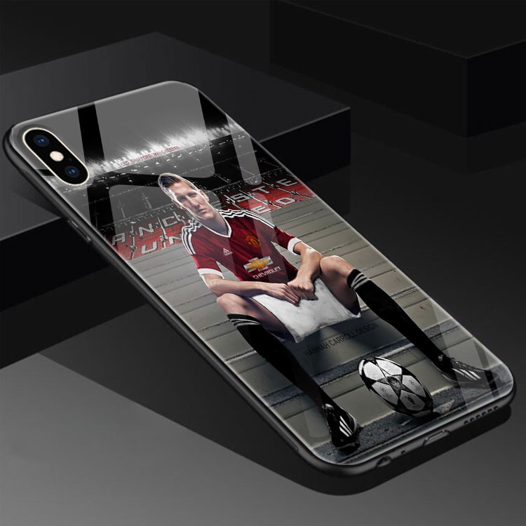 Ốp Điện Thoại Chống Bẩn Ip 8 In Hình Cầu Thủ Manchester United PHONECASEP Cho Iphone 6 6S 7 8 6+/7+/8+ X Xs Xr Xsmax