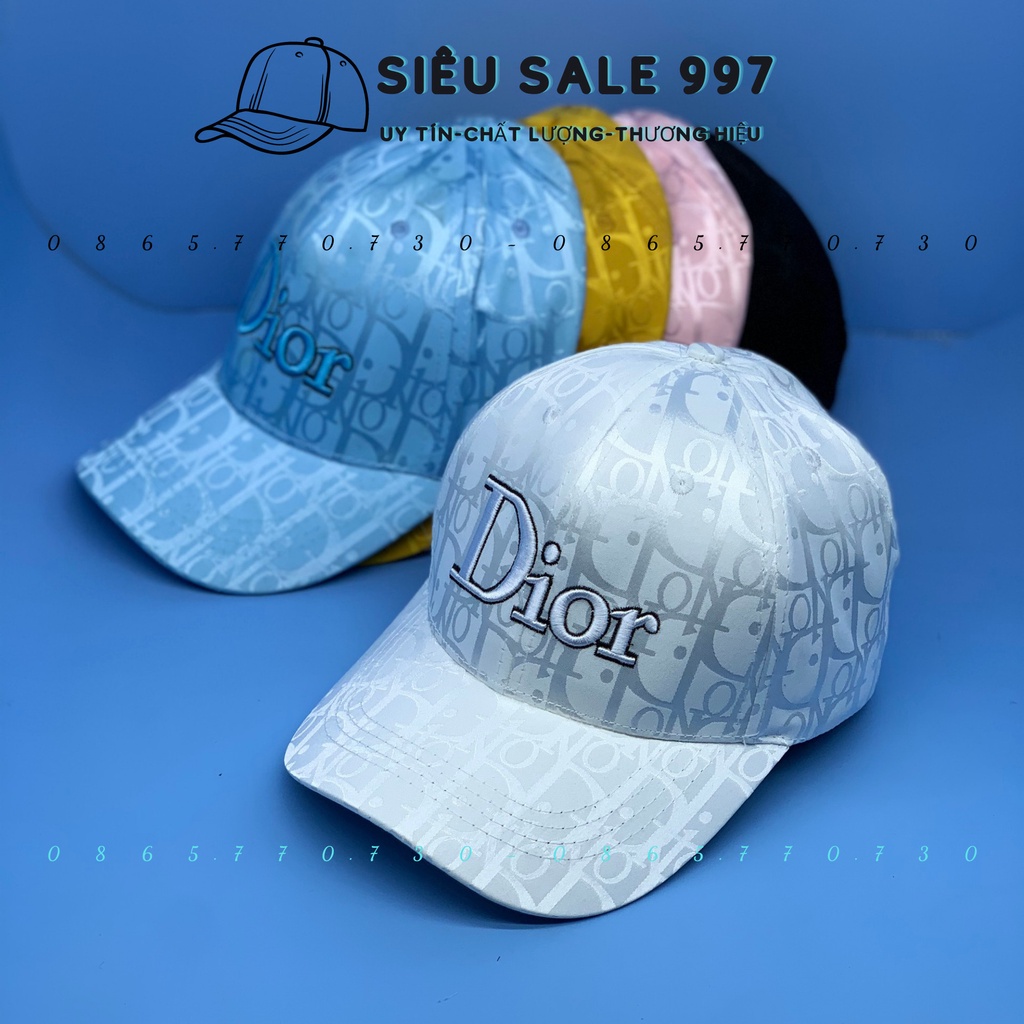 MŨ LƯỠI TRAI CHẤT GẤM THÊU DII- 0R NHIỀU MÀU CAO CẤP HÀNG ĐẸP NHƯ HÌNH