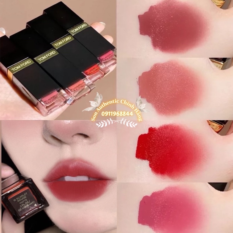 Son Kem lì Tom ford Lip Lacquer Đủ Màu Hot Siêu Đẹp - Son Tomford Kem Fullsize