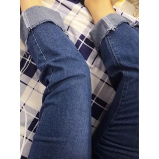 Quần jeans ống suông bigsize