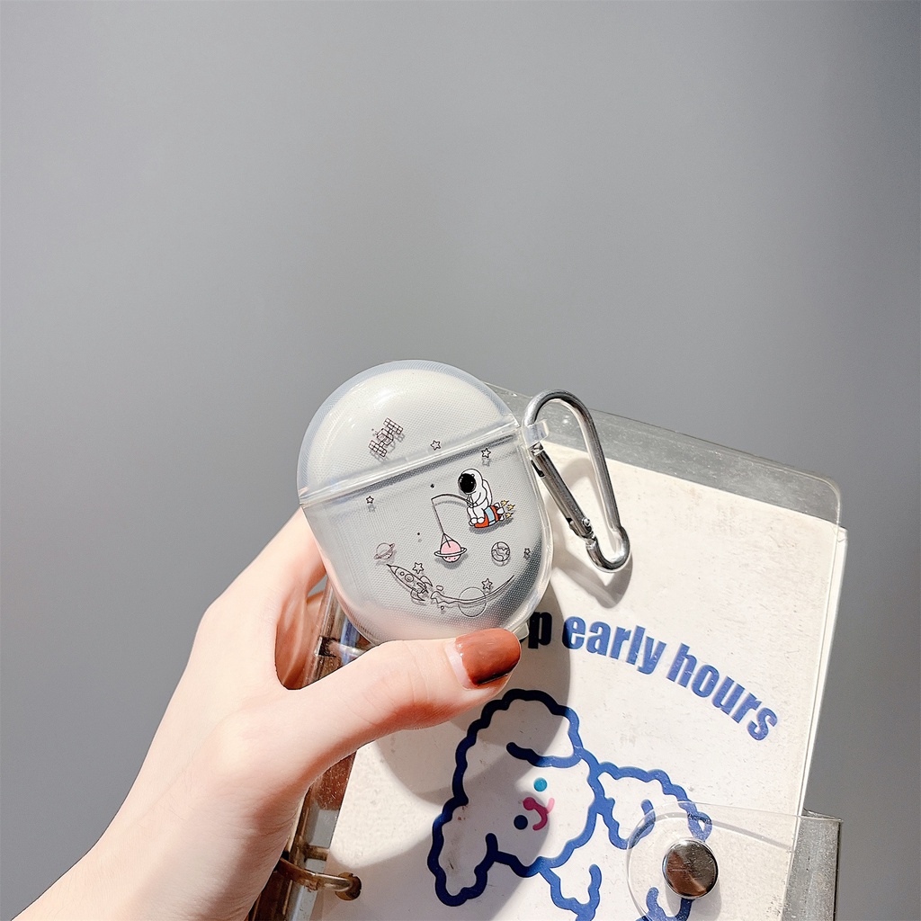 Vỏ Bảo Vệ Hộp Sạc Tai Nghe Không Dây Xiaomi Redmi Airots 3 Pro/Redmi Buds 3 Pro Bằng TPU Trong Suốt In Hoạt Hình Đơn Giản