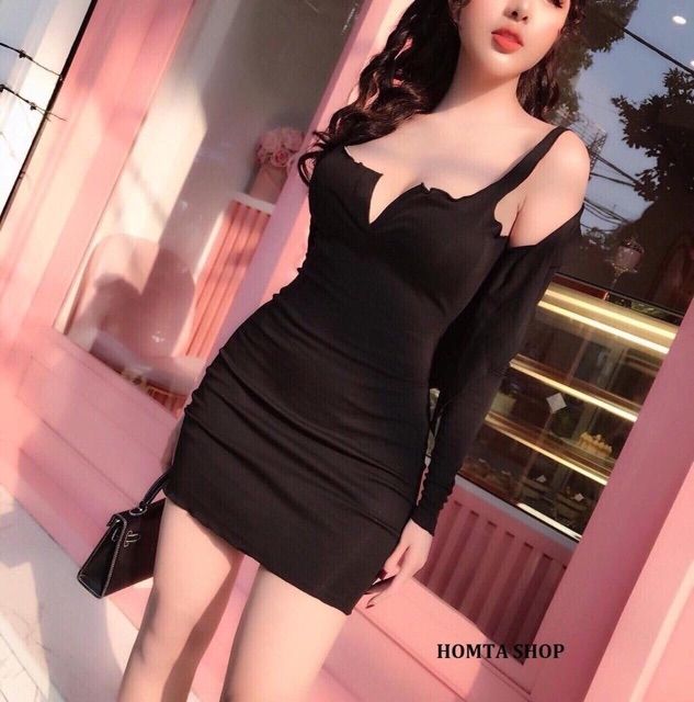 Sét đầm body áo khoác ngoài