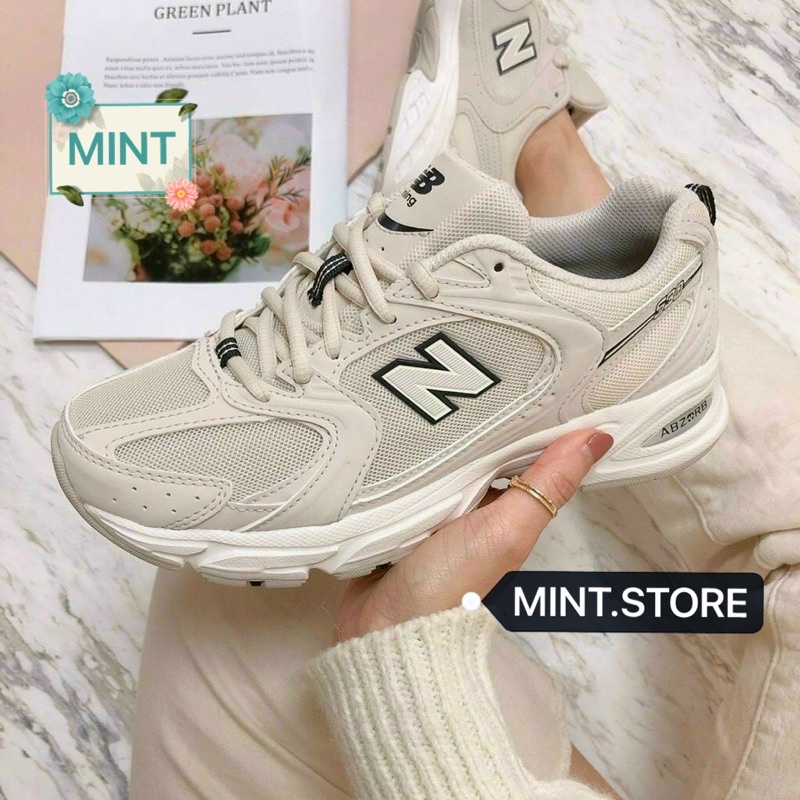 MINTSTORE Giày sneaker chữ N 530 màu kem