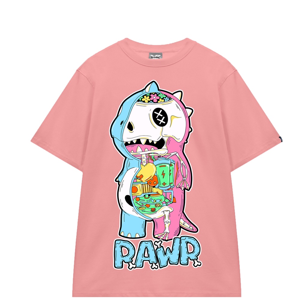 Áo Thun XXME Cotton Yummy X-RAY Rawr - BLACK / PINK