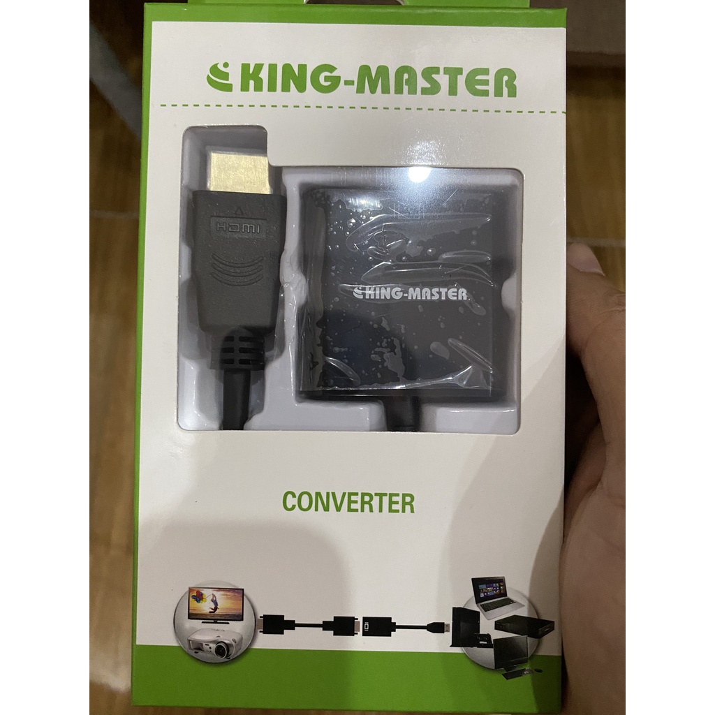 Cáp chuyển HDMI to VGA - Kingmaster KM001 cao cấp
