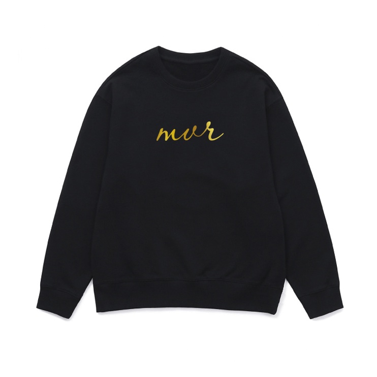 MVR Áo sweater nam nữ in logo nhũ vàng sang đẹp - Áo khoác localbrand vải cotton dầy cao cấp - LITH19102002