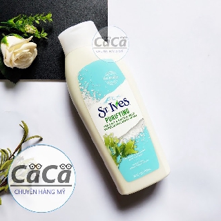 [Chính hãng] Sữa tắm ST.IVES Purifying muối biển và tảo bẹ 709ml có hạt mát xa tẩy tế bào chết USA - Mỹ