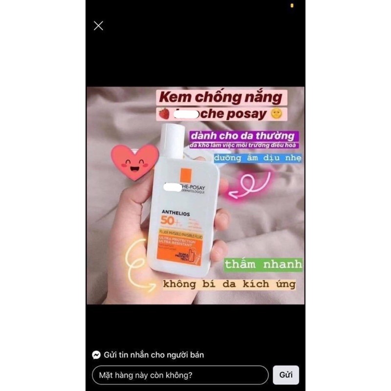 Kem Chống Nắng La Roche Posay Anthelios Shaka Fluid SPF 50+