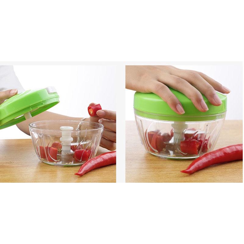 Máy xay thủ công đa năng dùng xay tỏi, thịt, rau, nấm tiện dụng