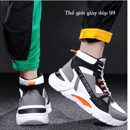 Giày nam hot trend 2021, Giày thể thao nam đế cao sneakers bên trong lót nỉ, phong cách trẻ trung, năng động và cá tính