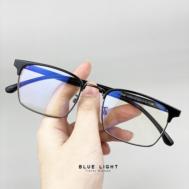 Kính Giả Cận, Gọng Kính Cận Nam Nữ Clubmaster Vuông Đen Không Độ Hàn Quốc - BLUE LIGHT SHOP | BigBuy360 - bigbuy360.vn