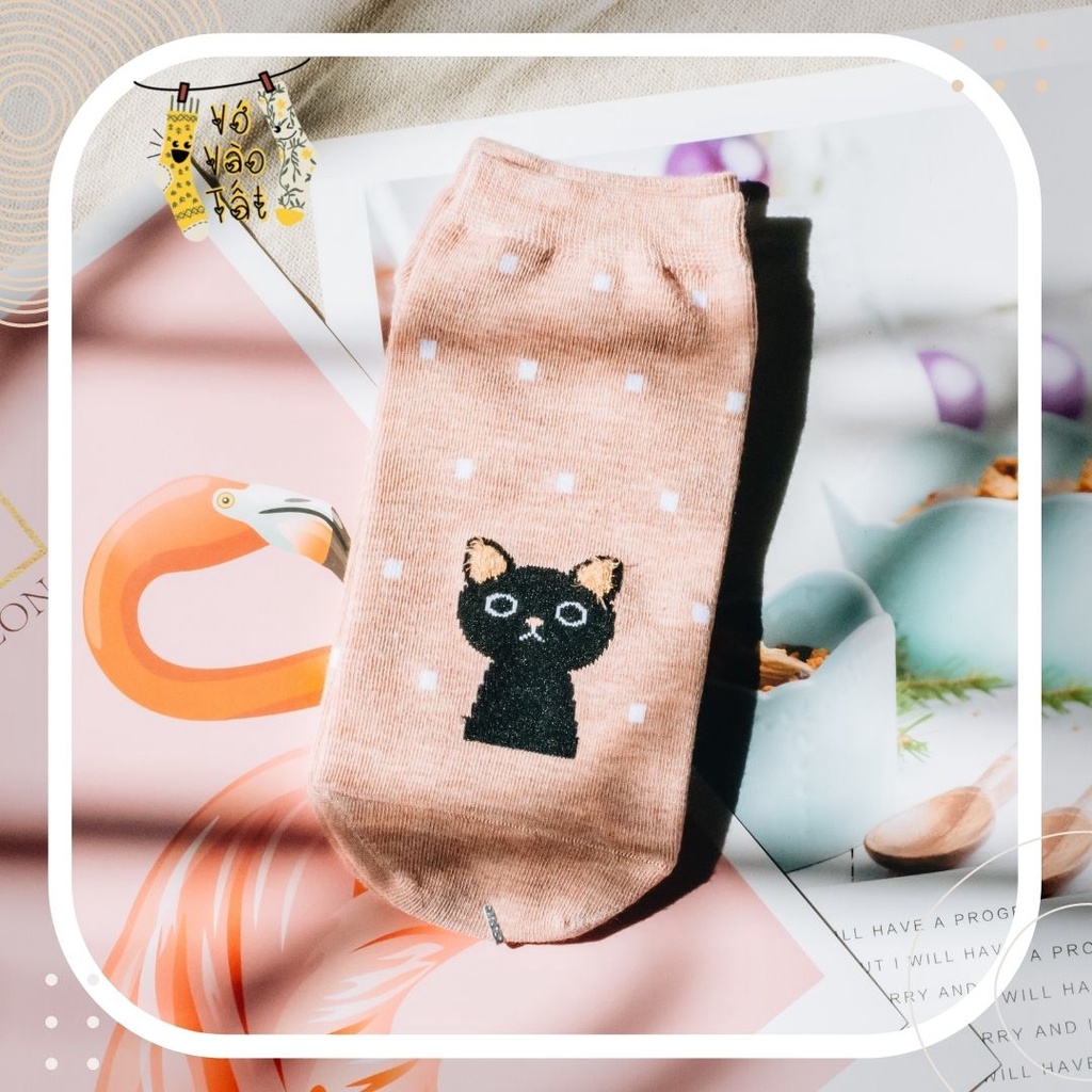 TẤT VỚ CỔ NGẮN MÈO ĐÁNG YÊU