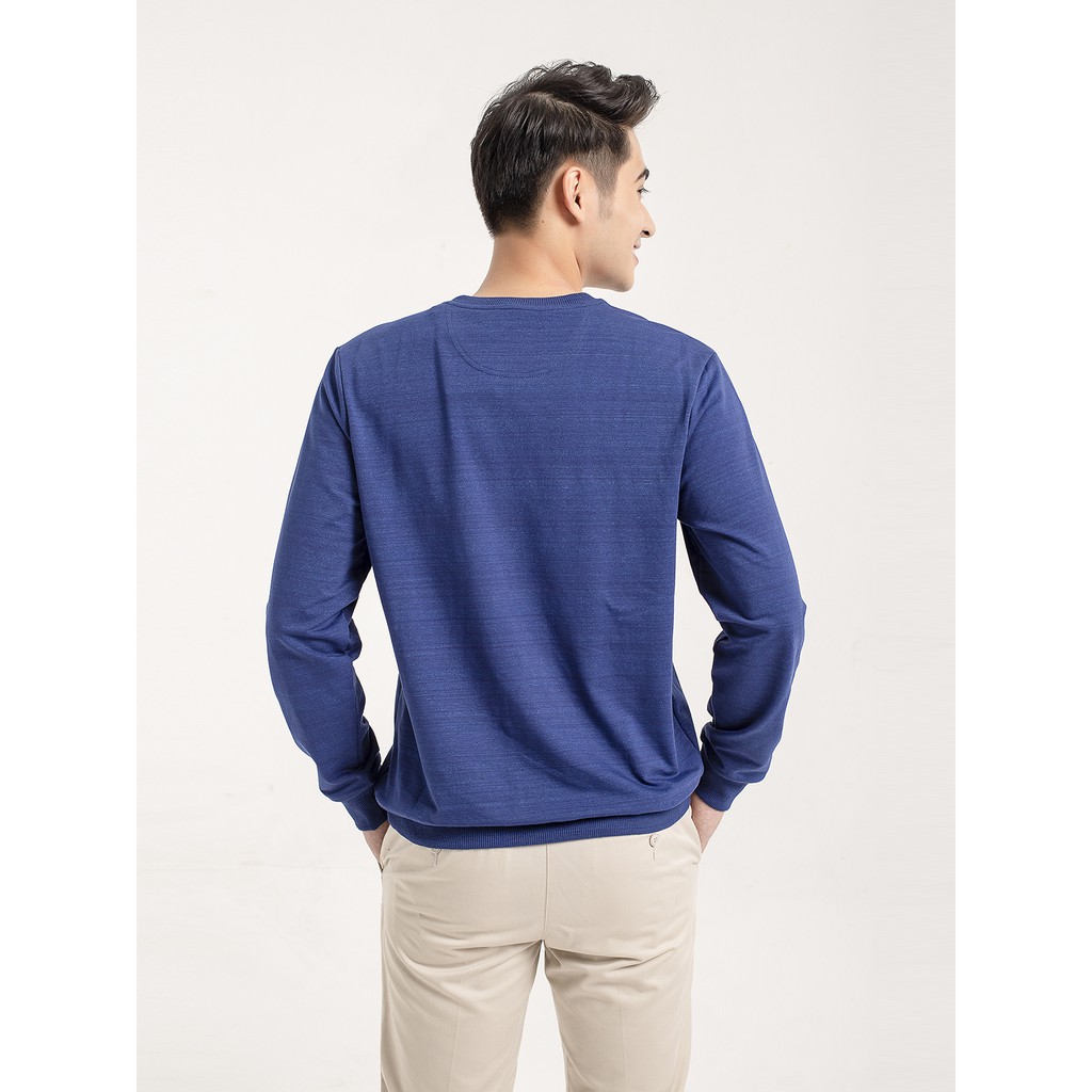 Áo thu đông cho nam ARISTINO cổ tròn, bo tay, bo gấu bằng vải dệt rib khỏe khoắn - ASW002W9 | BigBuy360 - bigbuy360.vn