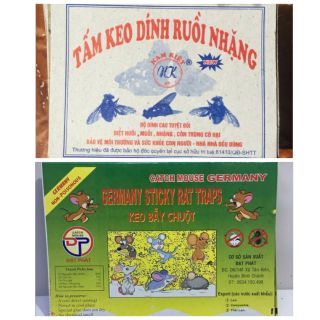 10 TẤM KEO BẪY CHUỘT, BẪY RUỒI SIÊU DÍNH