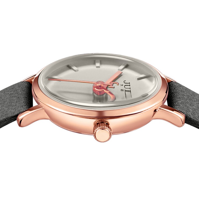 Đồng Hồ Quartz Julius Mặt Tròn Thiết Kế Đơn Giản Tinh Tế Thời Trang Xuân Hè Cho Nữ 963