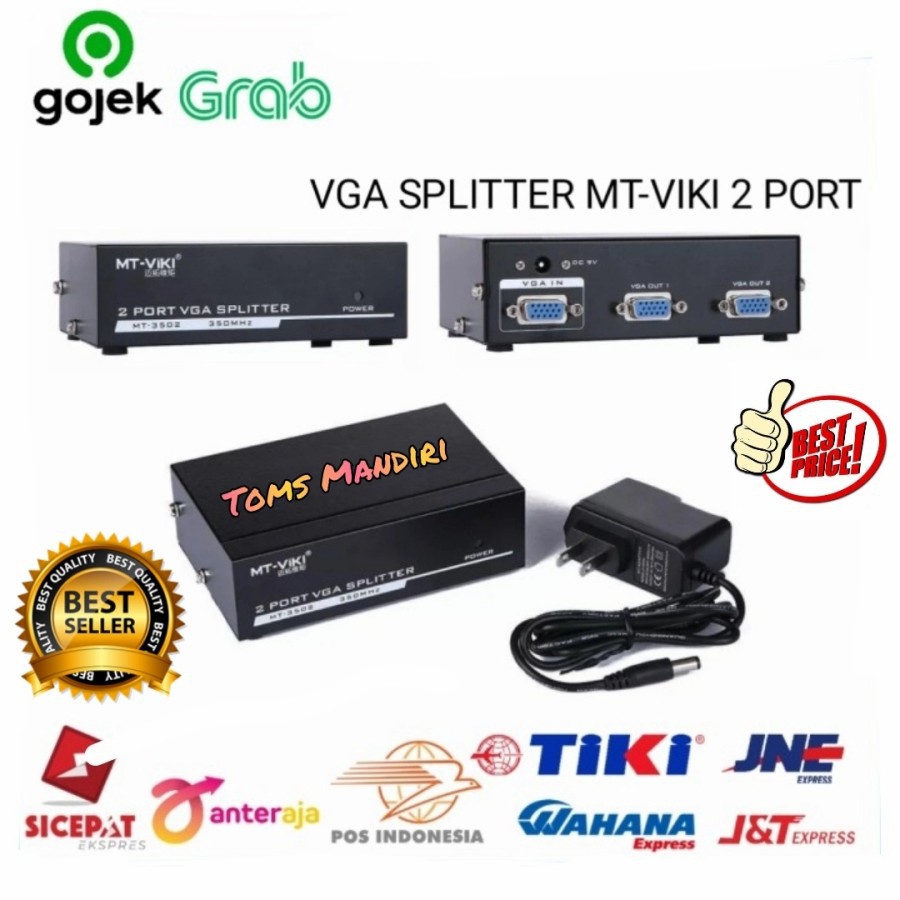 Bộ Chia 2 Cổng Mt-viki Vga 350mhz / Vga / 2 Cổng 350mhz | BigBuy360 - bigbuy360.vn