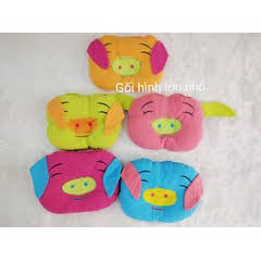 Gối bông lõm cho bé sơ sinh hình tai heo siêu xinh