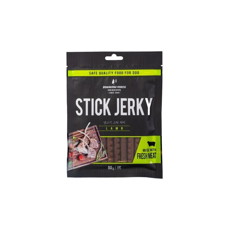 Snack mềm cho chó vị Bò, Cừu Stick Jerky Bowwow 90g