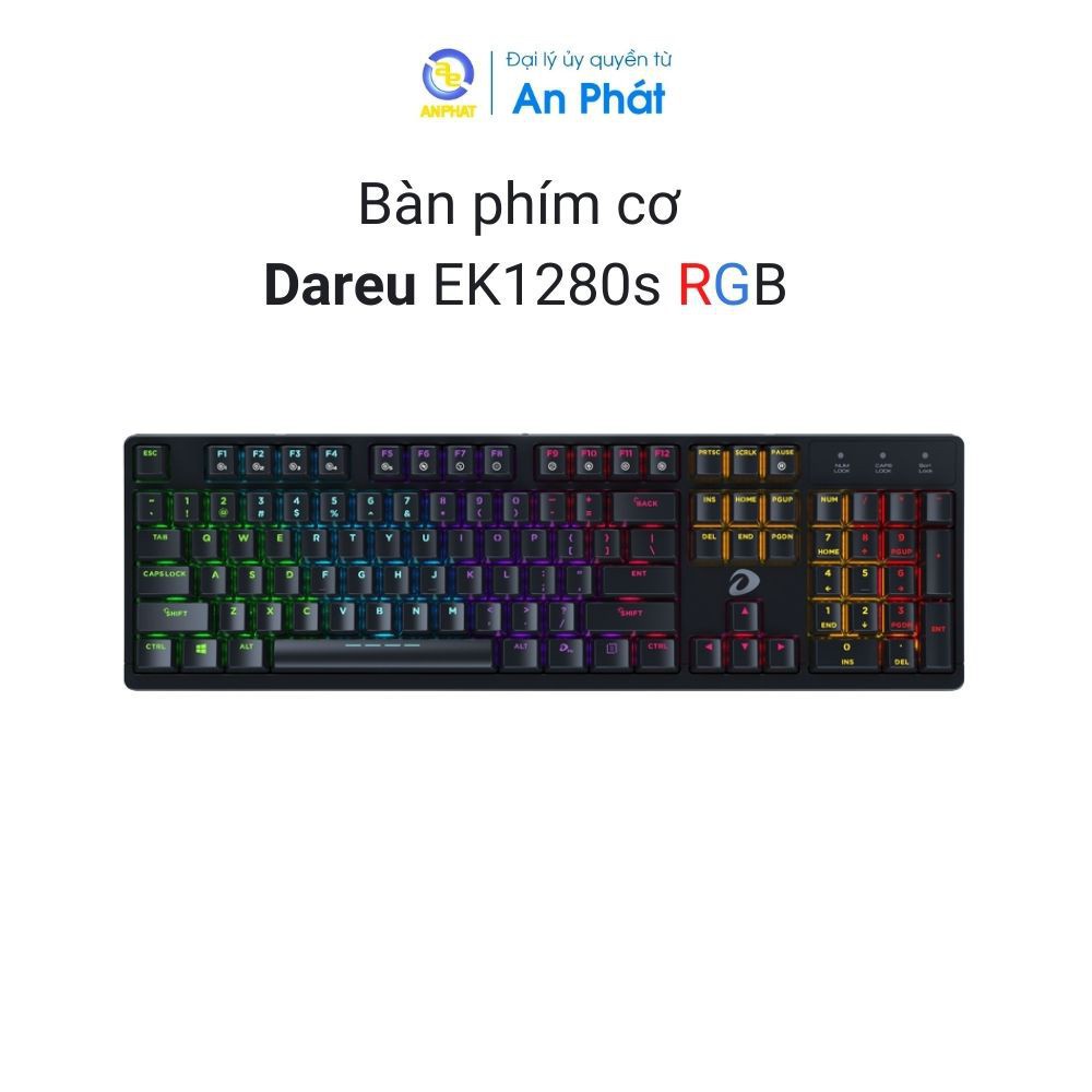 Bàn Phím Cơ Gaming DAREU EK1280 / EK1280S (RGB / Pink White) Chính hãng BH 24 tháng