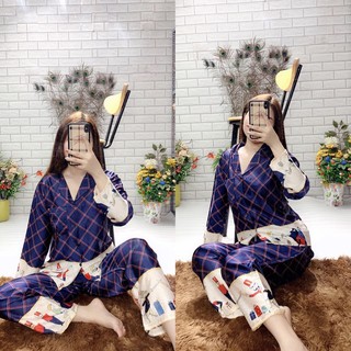 Đồ bộ bijama lụa satin cao cấp thời trang mát mịn giá tốt