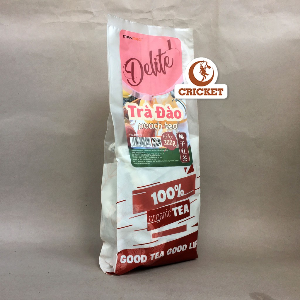 [Mã SKAMPUSH20 giảm 10% đơn 200K] Trà Đào Túi Lọc CAO CẤP DELITE (300g) - Làm Trà Đào, Trà Trái Cây | BigBuy360 - bigbuy360.vn