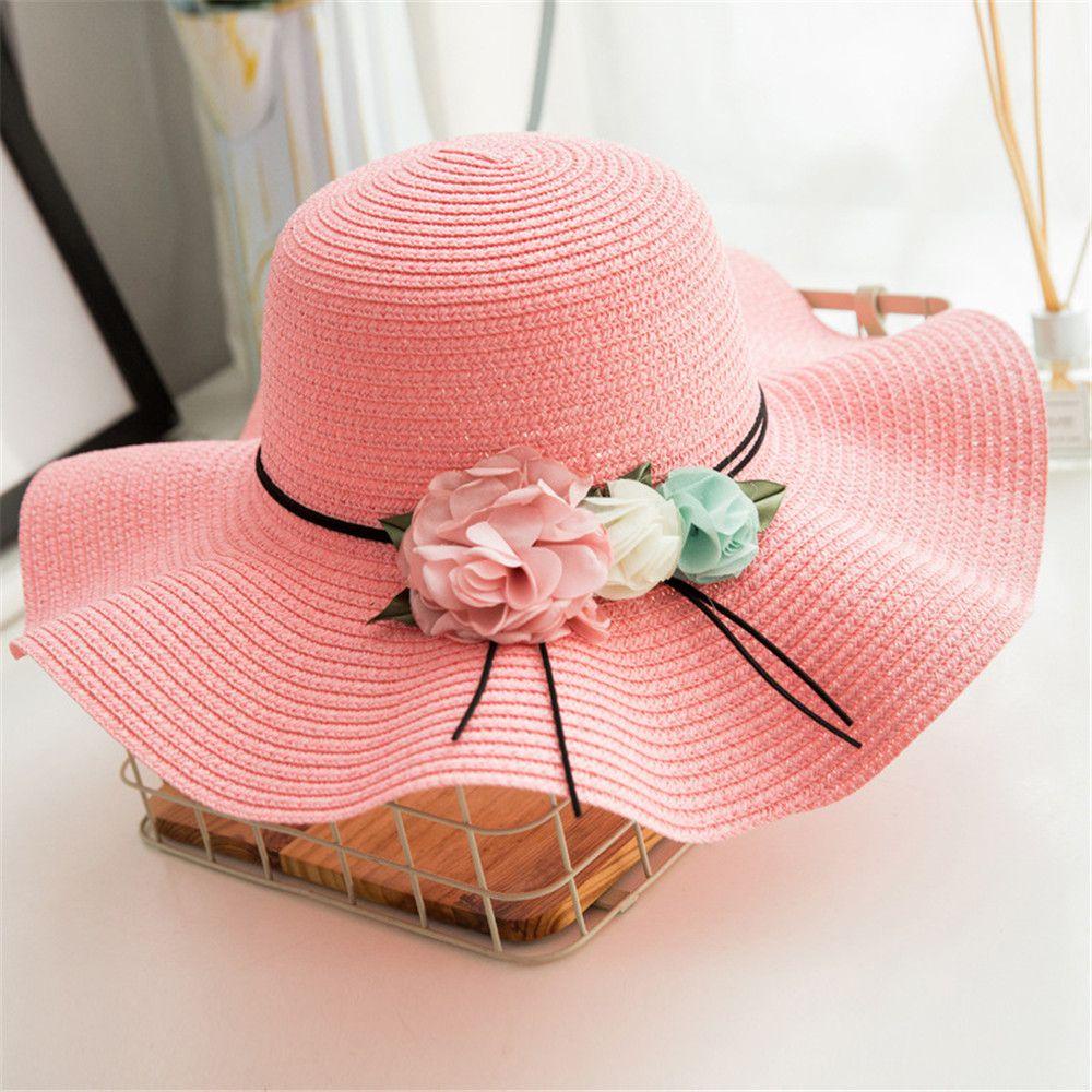 Mũ Cói Đính Hoa Dễ Thương Xinh Xắn Dành Cho Mẹ Và Bé