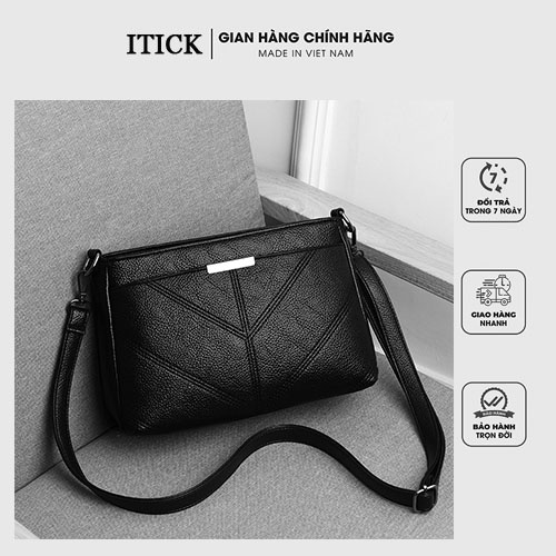 Túi Xách Nữ Đeo Chéo Vuông Da Cao Cấp - TX23