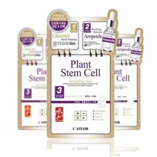 Mặt nạ 3 bước tế bào gốc phục hồi, tái tạo da sau nặn mụn, lăn kim, laser, peel da
