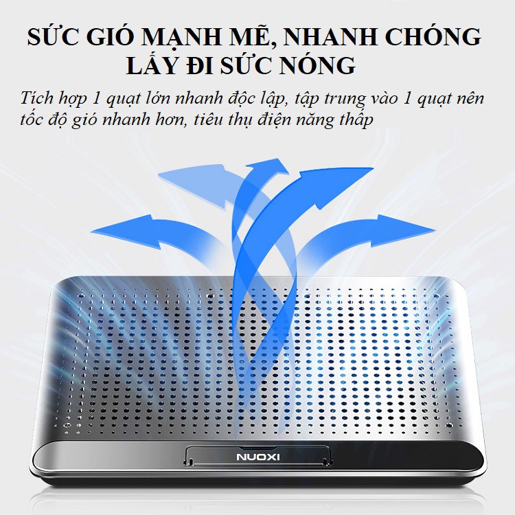 Tản Nhiệt Laptop❤️FREESHIP❤️ Quạt Tản Nhiệt Bảo Vệ Máy Tính - Quạt Làm Mát Có Điều Chỉnth Tốc Độ Gió Q5