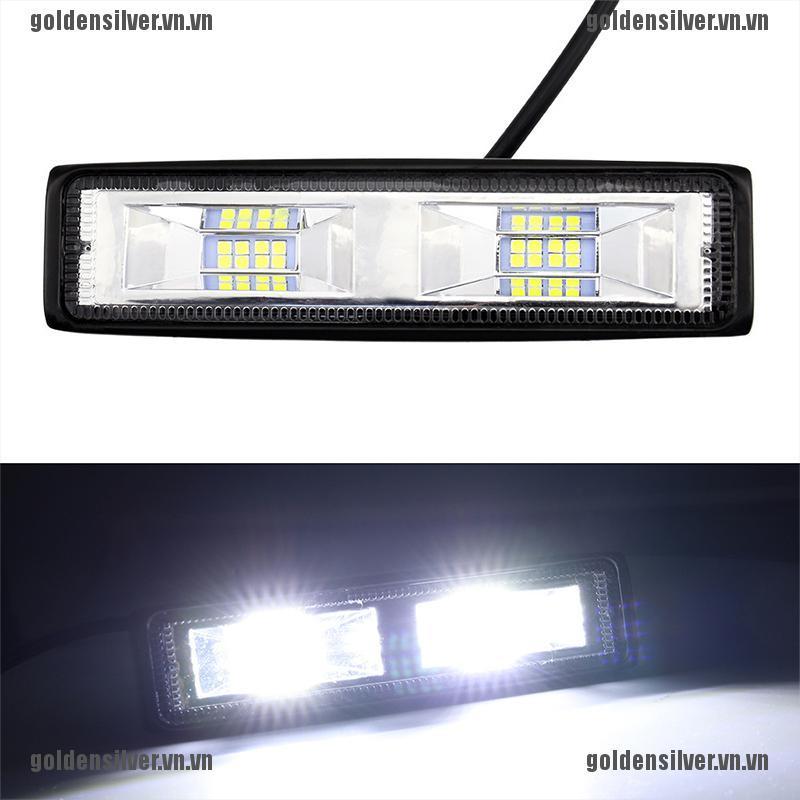 Đèn Led 16 Bóng 48W 6000K Ánh Sáng Trắng Chống Thấm Nước Tiện Dụng Cho Xe Hơi