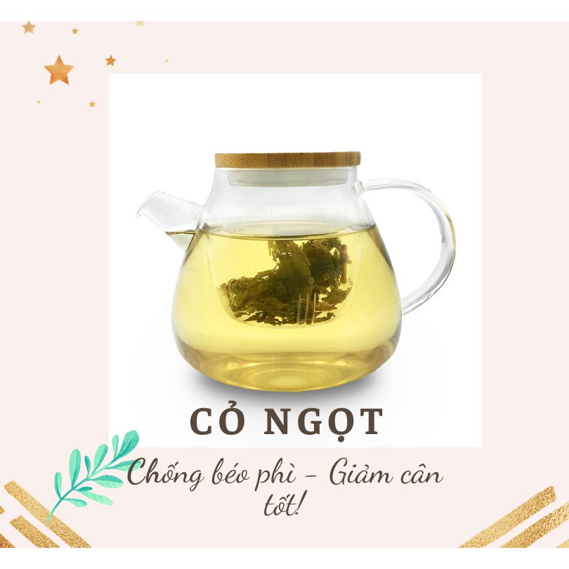 Cỏ ngọt sấy lạnh - Gói trà hoa khô - Hoa thảo mộc - Khối lượng 50 gram