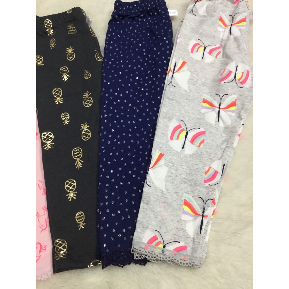 Quần Legging, quần thun ôm họa tiết cho bé gái từ 8 đến 23 kg
