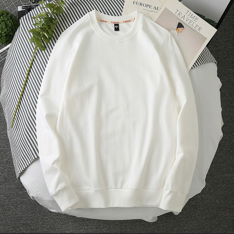 Áo Sweater Nam Nữ . Áo Nỉ Unissex Dài Tay cổ tròn Trơn Vải Cotton Da Cá Giữ Nhiệt STT1