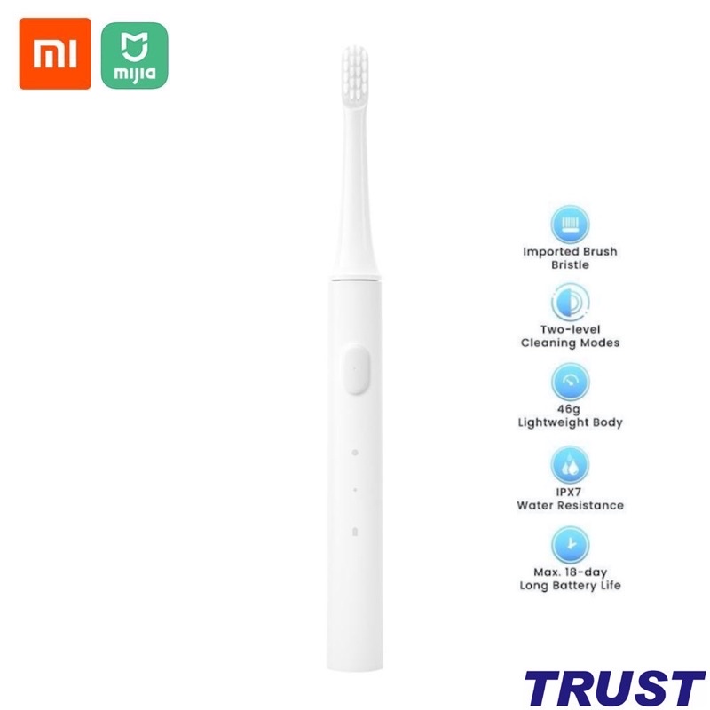 Bàn chải điện Xiaomi Mijia T100  (pin sạc) - kháng nước ipx7 - Bàn Chải Đánh Răng Mijia T100 - Hàng Chính Hãng