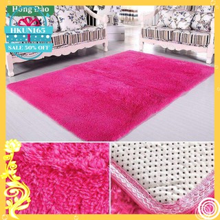 Thảm lông dài cao cấp 1m6x2m(hồng cánh sen)