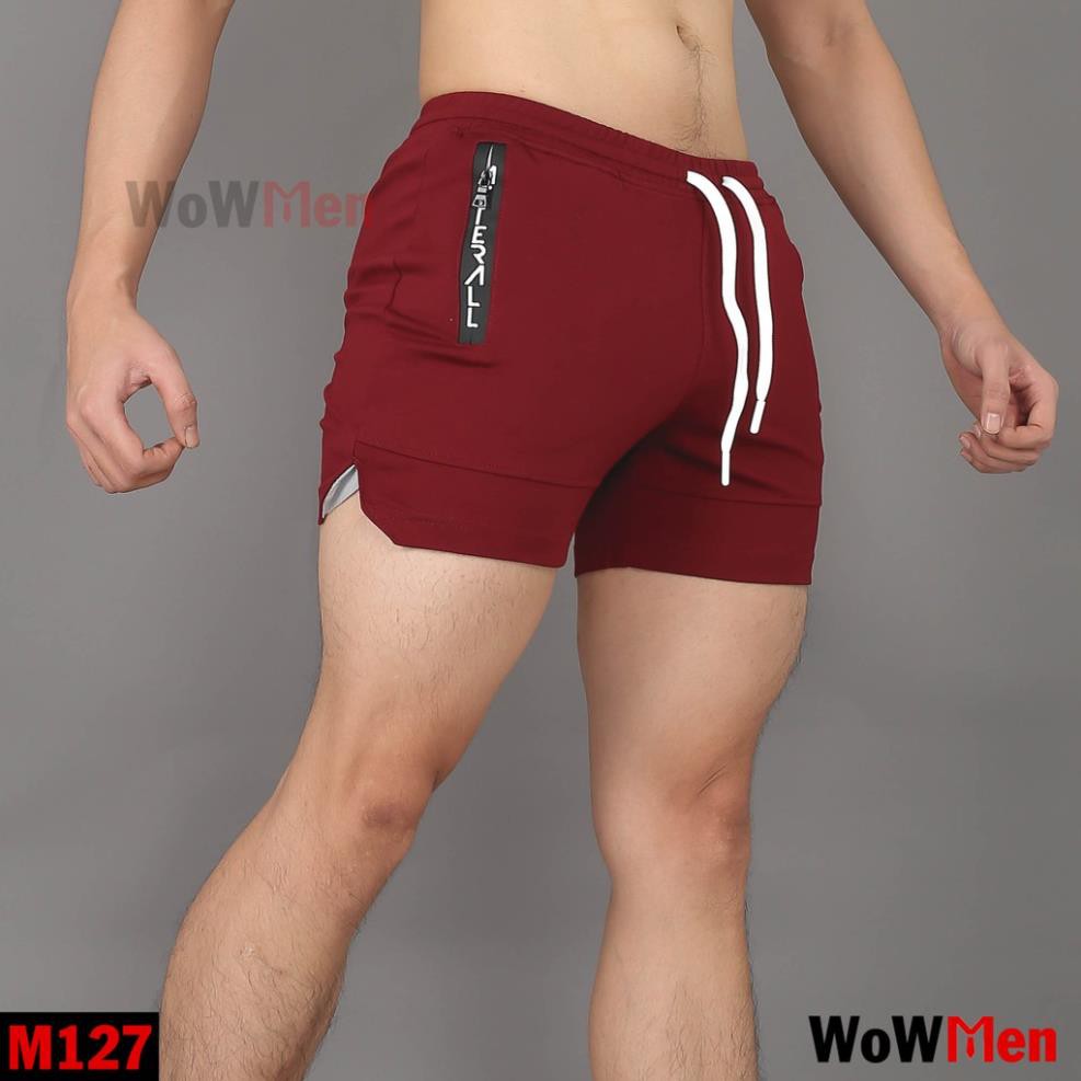 Quần Đùi Thun Nam Tập Gym Đi Bơi Mặc Ngủ Quần Short Slim Fit Ngắn Ôm Ngang Đùi - M127  ཾ