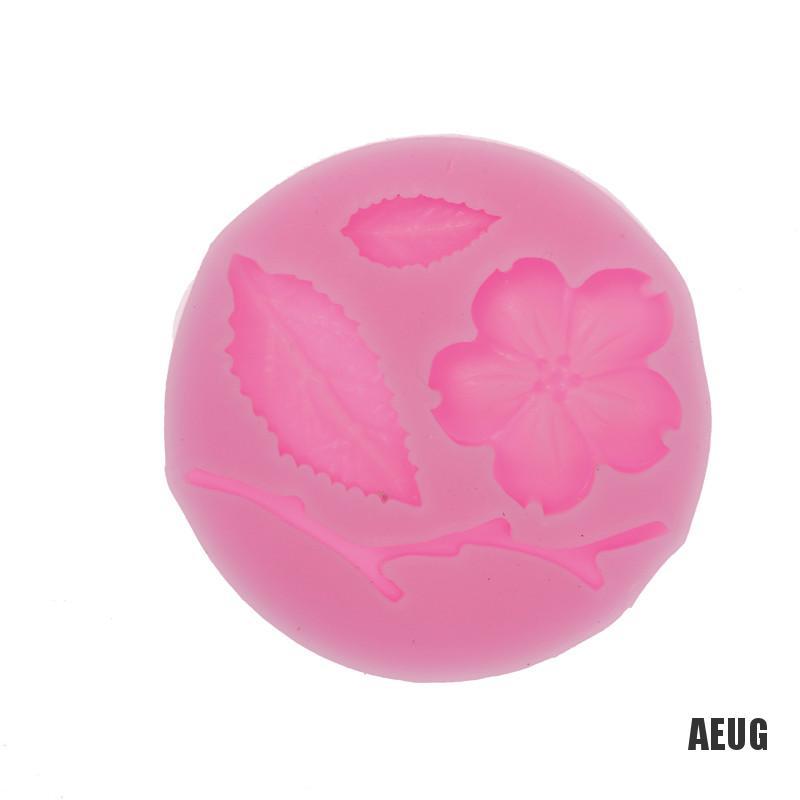 Khuôn silicone tạo hình hoa đào làm bánh kẹo đáng yêu