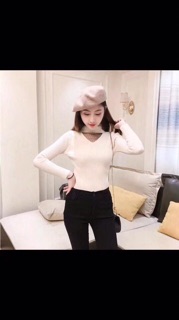 Áo len cổ 3p đắp ren cực xinh!!!