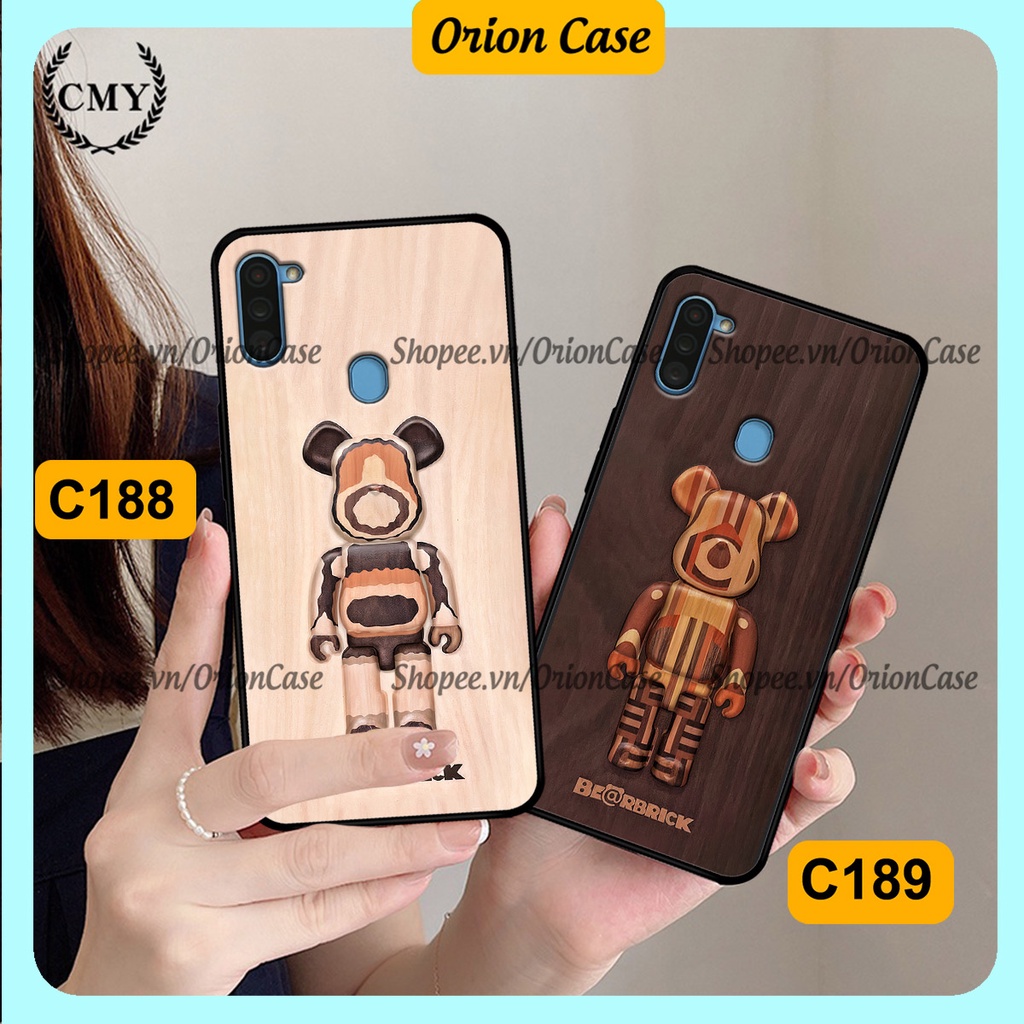 Ốp lưng Samsung A11 - M11 in hình bearbrick 3D thời trang, cá tính. ốp chống sốc, bền đẹp