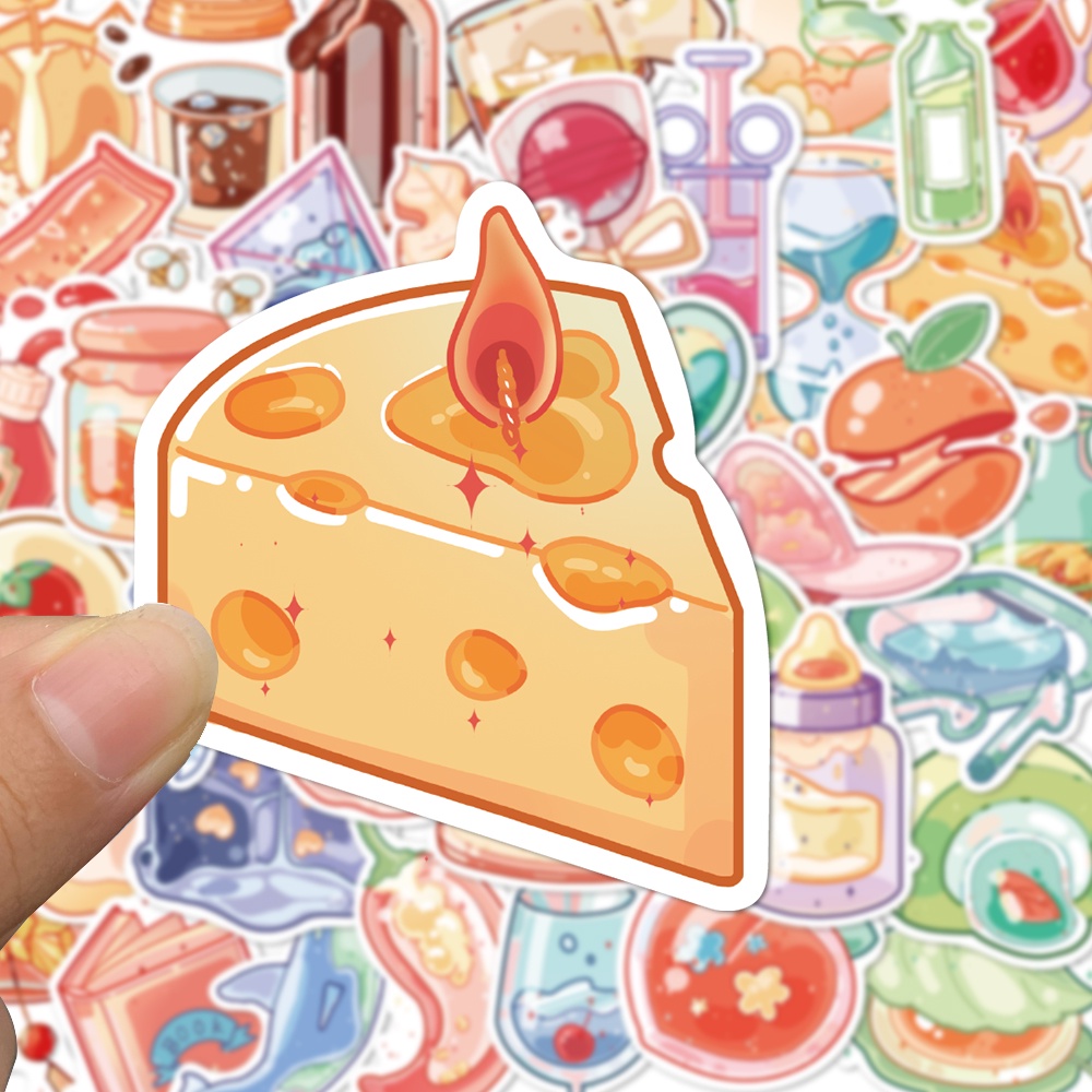 Set 10 / 30 / 50 Sticker Họa Tiết Hoạt Hình Trang Trí Đa Dụng Chất Lượng Cao