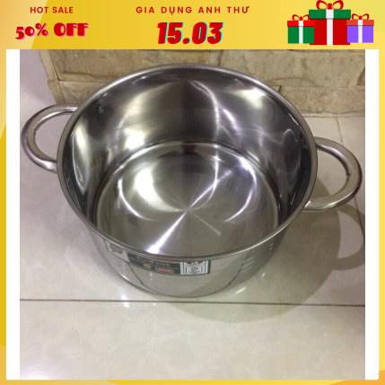 [Siêu Sale] Nồi inox cao cấp đủ cỡ từ 16cm-30cm dày- Dùng bếp từ, bếp ga, hồng ngoại