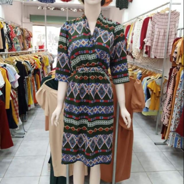 Đầm xuông nhẹ cột dây