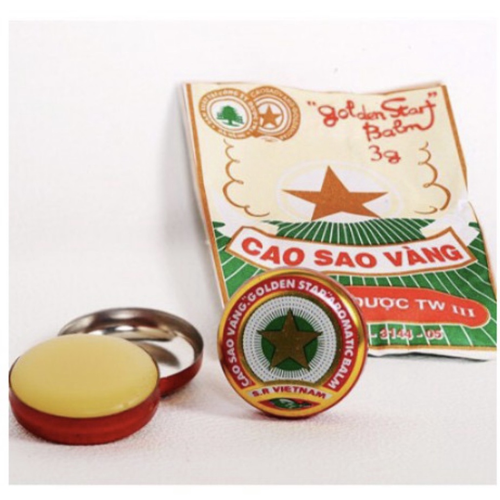 Cao Sao Vàng TW3 - Dầu Cù Là Ngôi Sao Vàng 3g Golden Star Balm