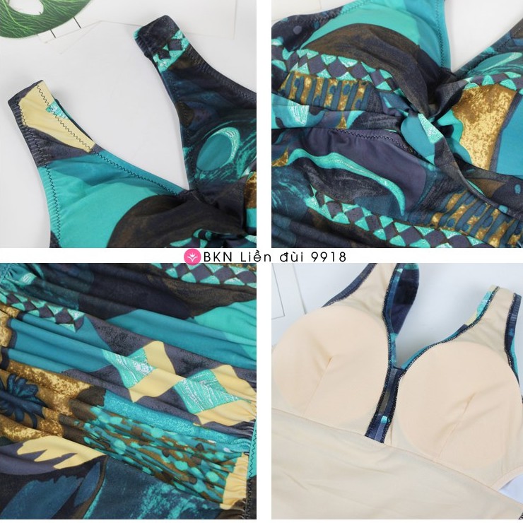 Bikini Liền Mảnh Quần Đùi [❤️ Freeship❤️] Trẻ Trung - Quyến Rũ BKN9918 | BigBuy360 - bigbuy360.vn