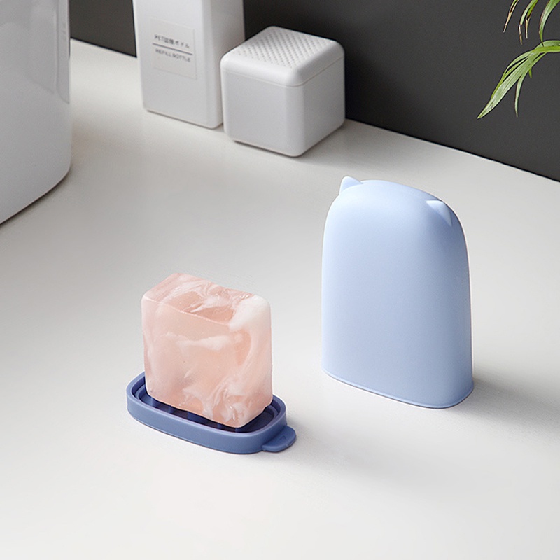 Hộp Đựng Xà Phòng Bằng Silicon Chống Nước Nhiều Màu Sắc Dễ Thương Chống Rò Rỉ Tiện Dụng Cho Phòng Tắm