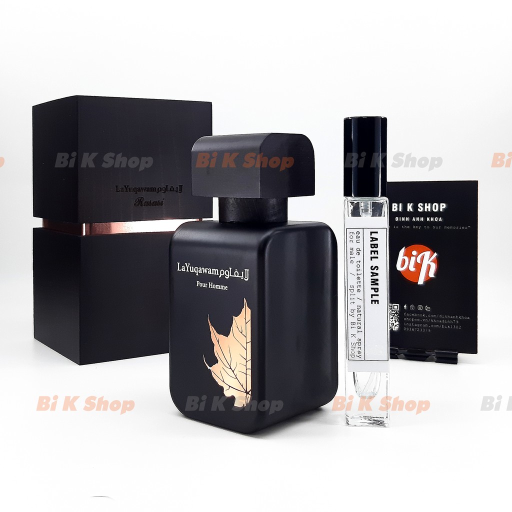 Bi K Shop - Nước hoa La Yuqawam Pour Homme [Mẫu thử]