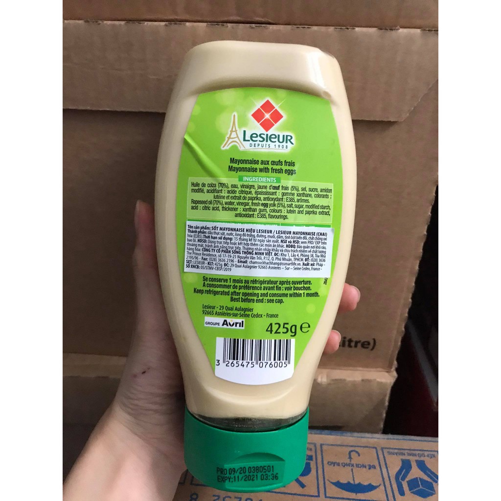 Sốt Mayonnaise Lesieur 425G. Hsd 11/2021