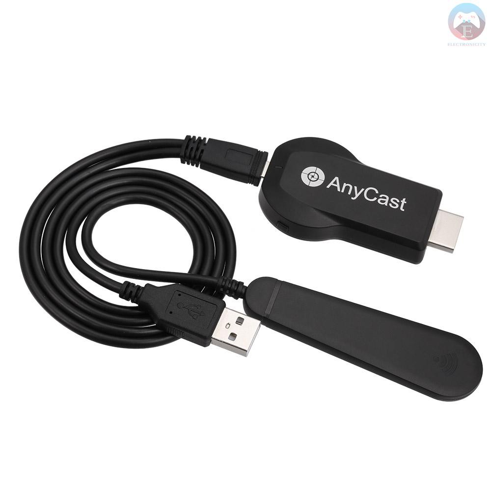 Ê AnyCast M100 2.4GWiFi 4K Display TV Dongle Display Receiver Airplay DLNA Mirroring for Android iOS Smart Phone Tablet