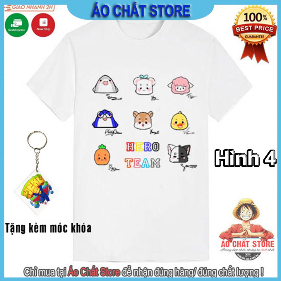BST Áo Hero Team Mini World Đẹp | Áo Thun Mini World Toàn Thành Viên Hero Team Among Us Trẻ Em MC6