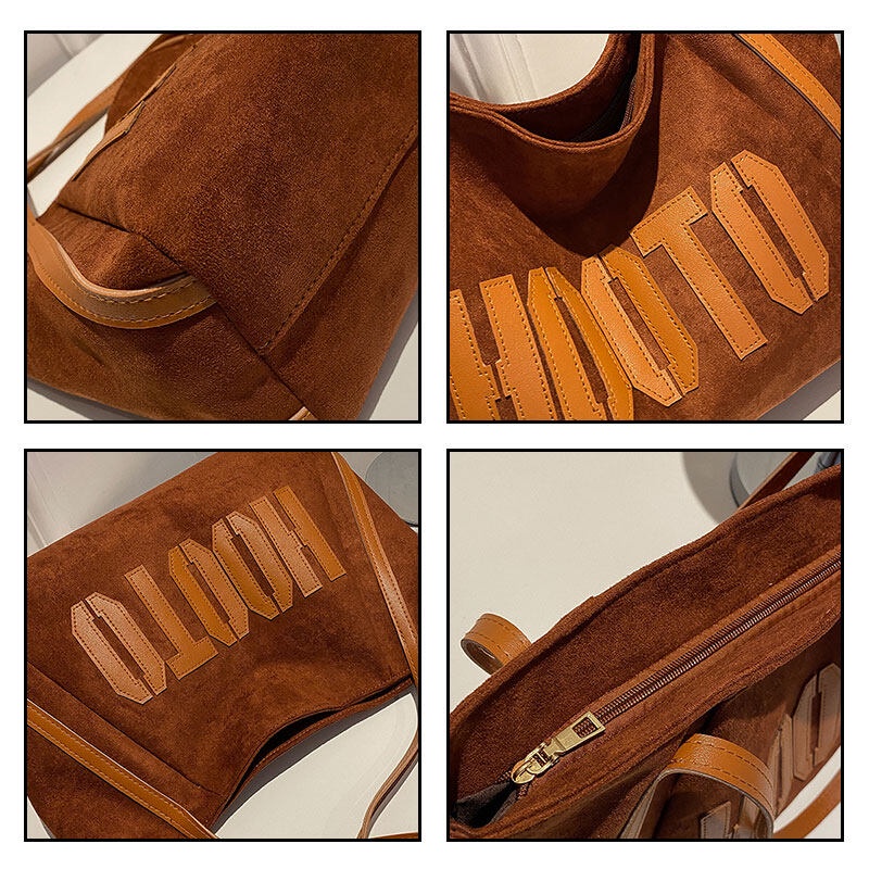 Túi đeo vai YADOU sức chứa lớn in họa tiết chữ phong cách âu mỹ thời trang